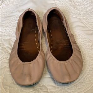 Baby pink Tieks. Worn condition.